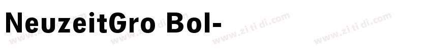 NeuzeitGro Bol字体转换
